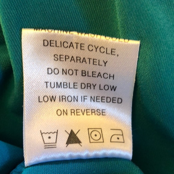 ANTHROPOLOGIE-ERICA DAVIES Teal Maxi Dress-Size Sm - Picture 7 of 7